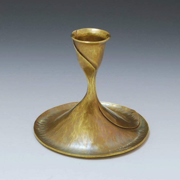Handcrafted Brass Candle Holder, by Metalsmith Steve Shelby