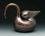 Ambiguosaurus, teapot by
                metalsmith Steve Shelby
