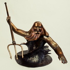Poseidon, 2016, Hammer-formed Bronze, 1/2 life-size