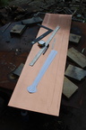 1. Ready to start the longest piece I've ever made. A one foot by four foot piece of 16 gauge copper, ready to cut out.