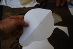 6. The paper was cut while folded to ensure symmetry.