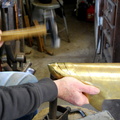 06. forming witha a large planishing hammer.